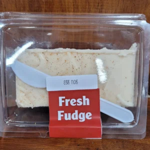 egg nog fudge